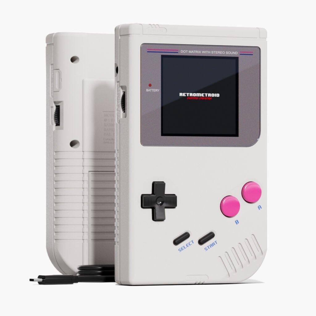 Gameboy Fat moddée USB-C avec écran IPS rétroéclairé